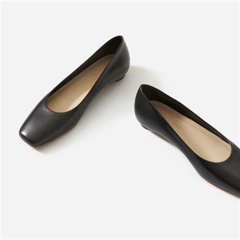 m&s ladies flat shoes black